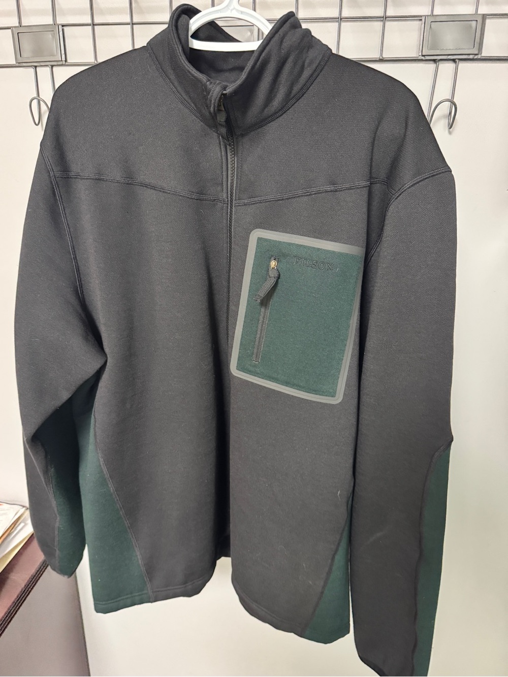 Filson men’s Shuskan 1/2 zip fleece Black/Fir